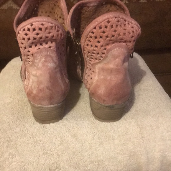 Circle G Pink Leather Boots size 10 - Picture 4 of 9